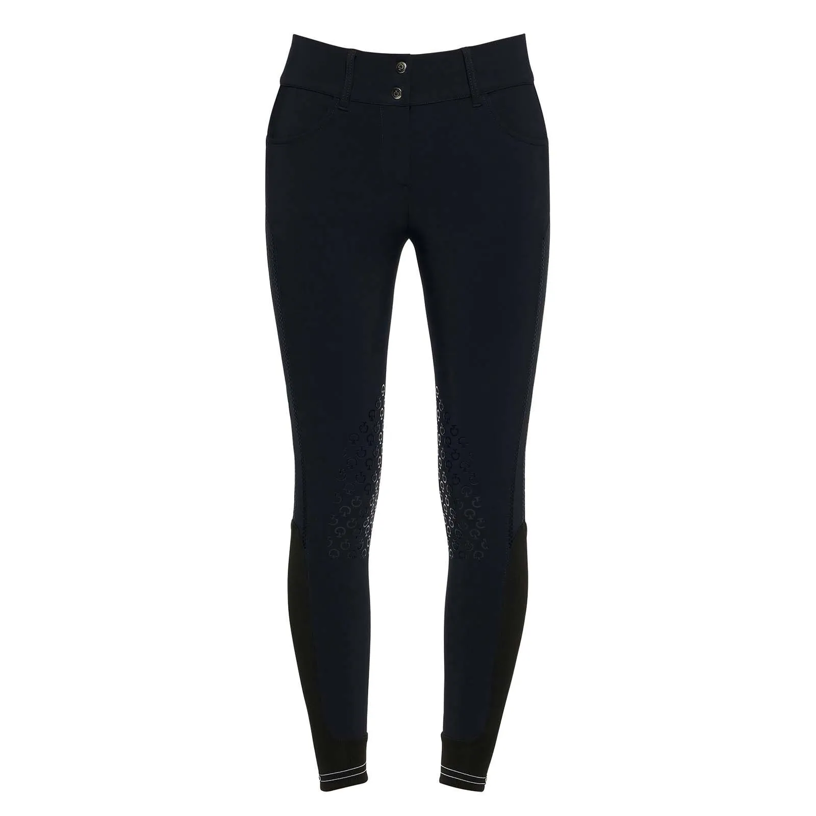 Pantaloni da equitazione da donna con impugnatura al ginocchio Cavalleria Toscana Embroidery