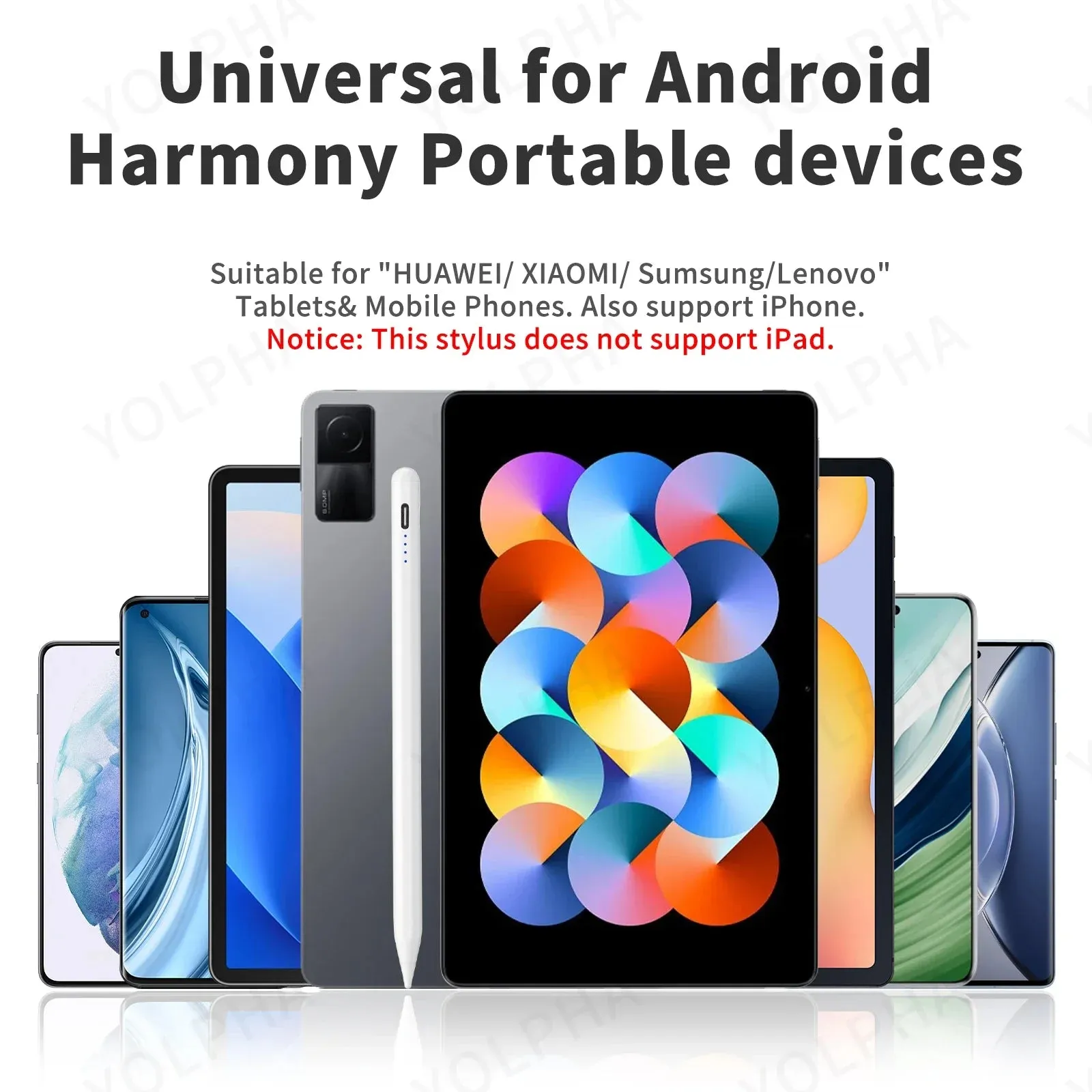 Penna stilo universale per Tablet Android penna Touch per telefono cellulare per penna capacitiva iPhone per Tablet XIAOMI HUAWE