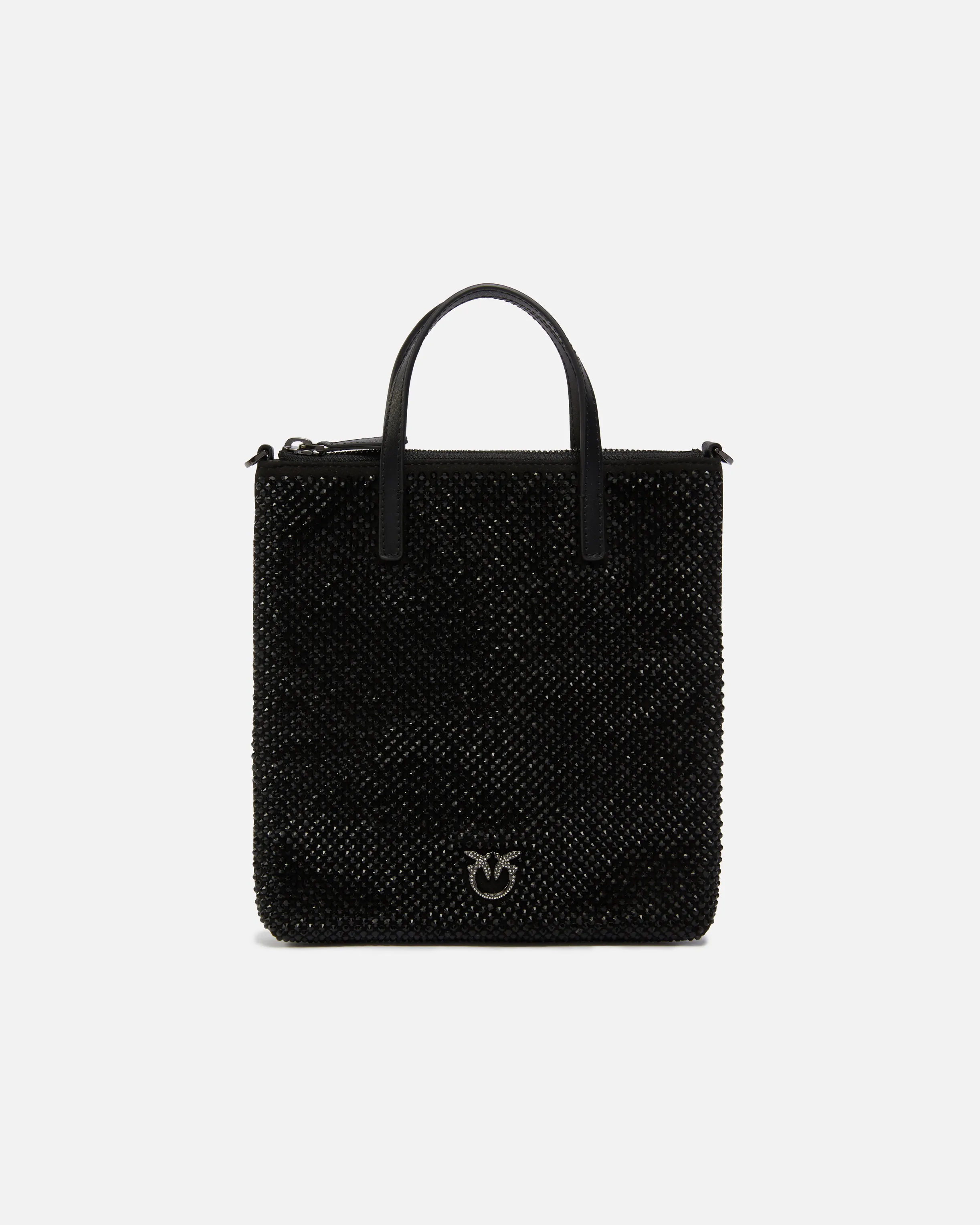  Piccola borsa shopper strass gioiello con tracolla    