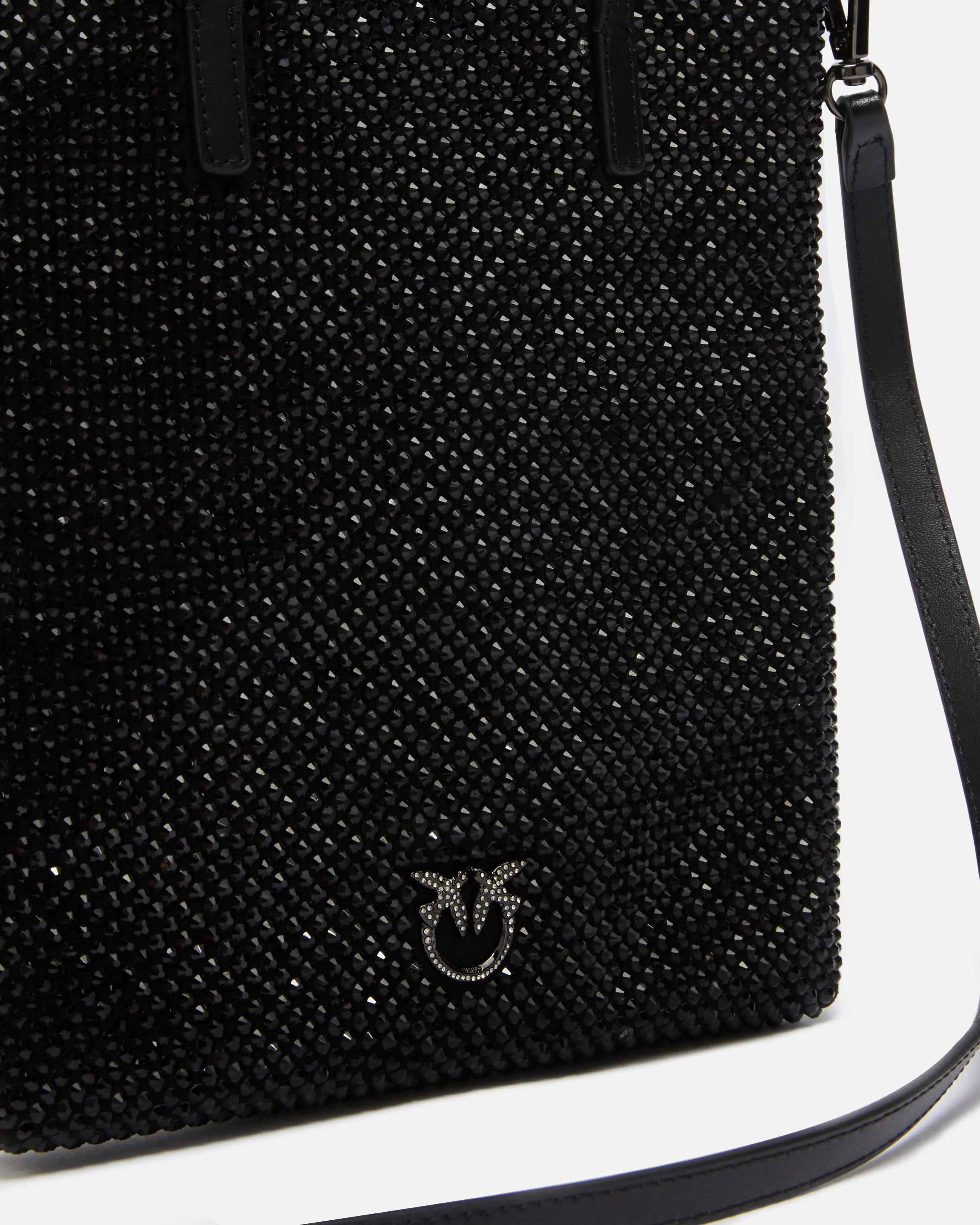  Piccola borsa shopper strass gioiello con tracolla    