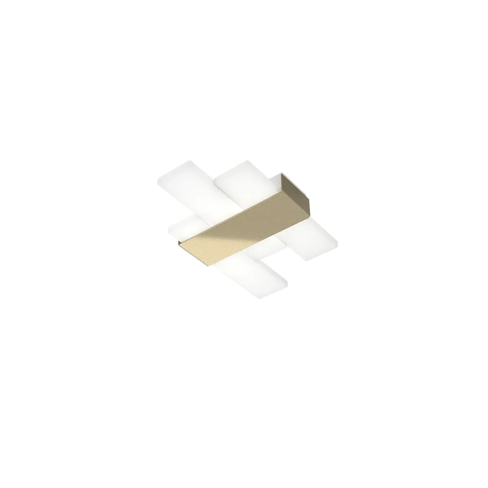 Plafoniera Applique TOP LIGHT – FLIGHT Alluminio Acrilico LED L. 36×22