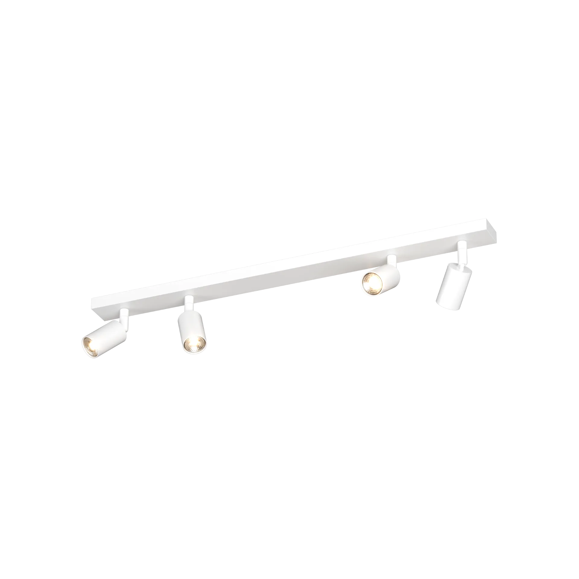 Plafoniera Binario 70 cm Con 4 Faretti Orientabili Led Mini GU10 Isla Micro Top Light