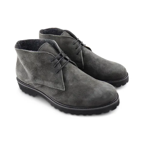 Polacchine in camoscio grigio