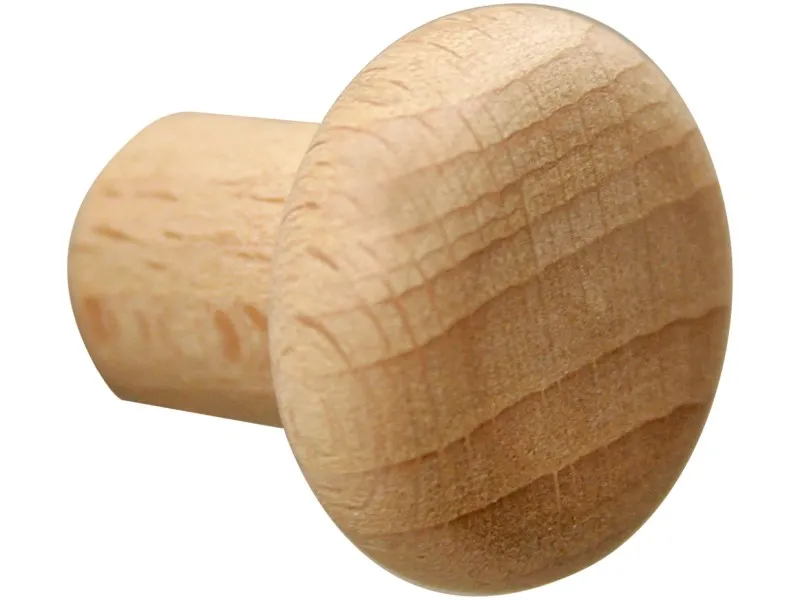 Pomolo in faggio Ø 24 mm tinto naturale