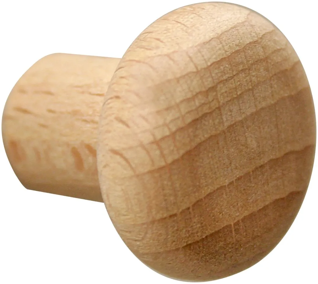 Pomolo in faggio Ø 24 mm tinto naturale