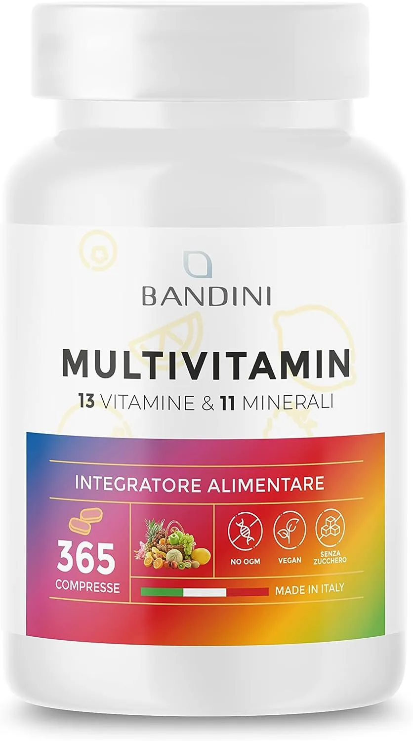 Premium Multivitamin AZ - 365 capsule ad alto dosaggio con forme bioattive e materie prime di marca - Vitamine + minerali - Test