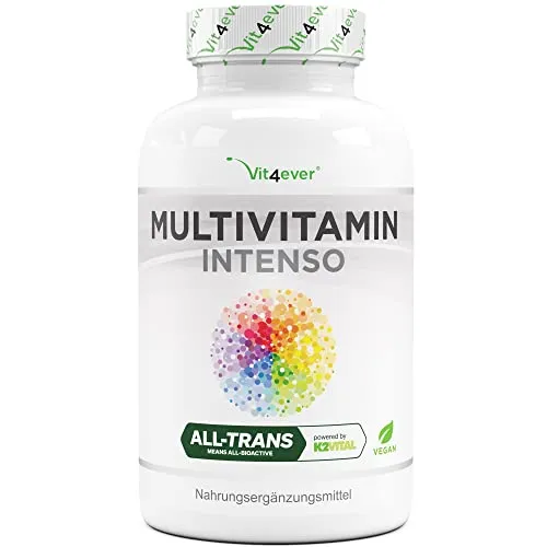 Premium Multivitamin AZ - 365 capsule ad alto dosaggio con forme bioattive e materie prime di marca - Vitamine + minerali - Test