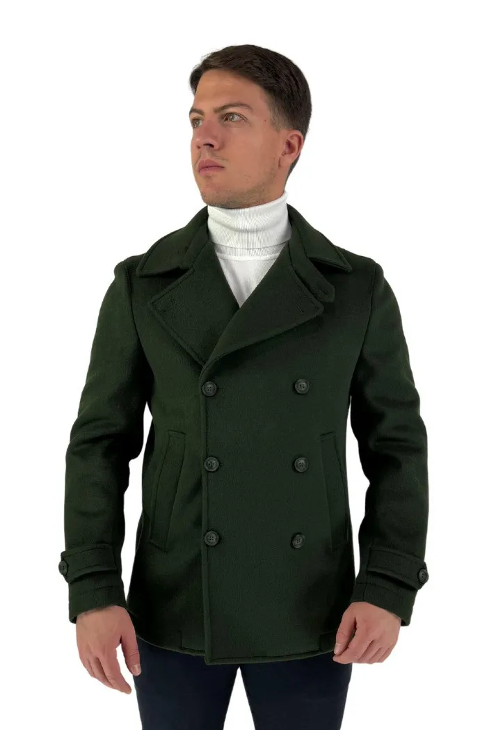 Privat Fashion cappotto corto doppiopetto in misto viscosa Clive-mcps23