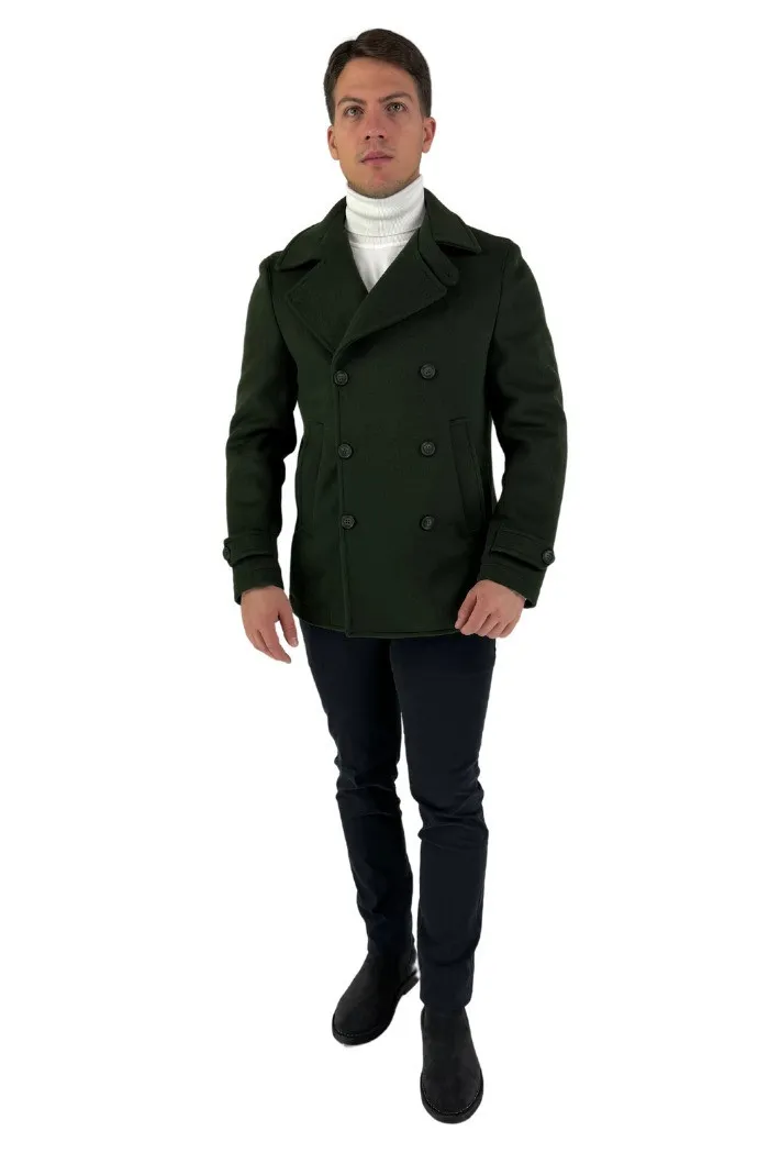 Privat Fashion cappotto corto doppiopetto in misto viscosa Clive-mcps23