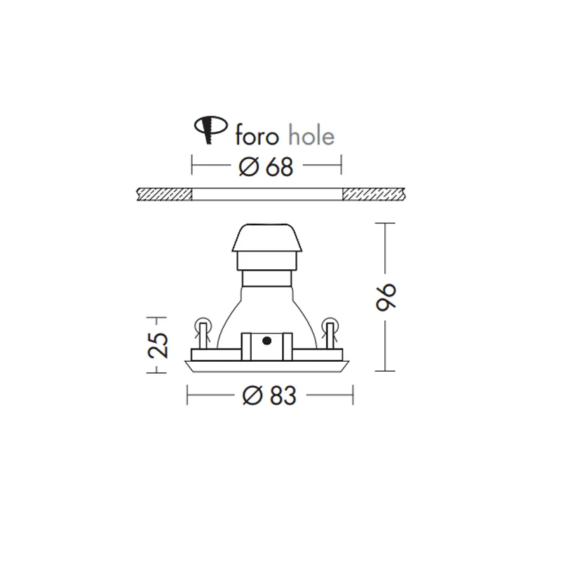 ProfessioneLuce Proxy Incasso GU10 - IP20
