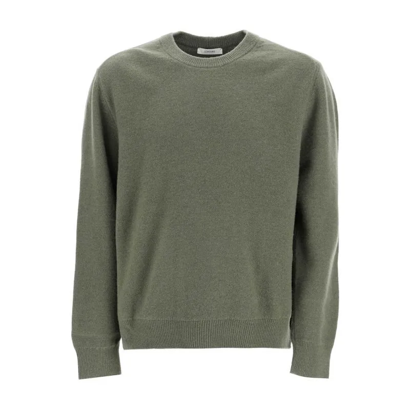 Pullover girocollo in pura lana