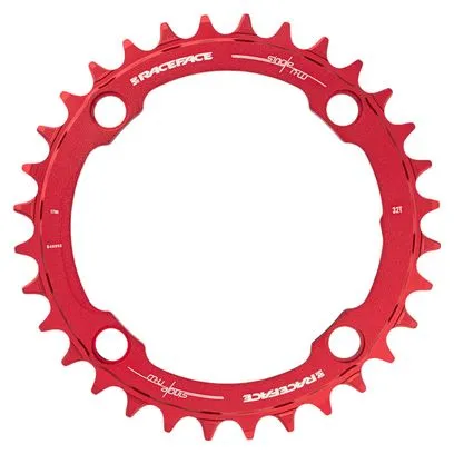 Race Face Narrow Wide Single Chainring 104mm BCD Rosso