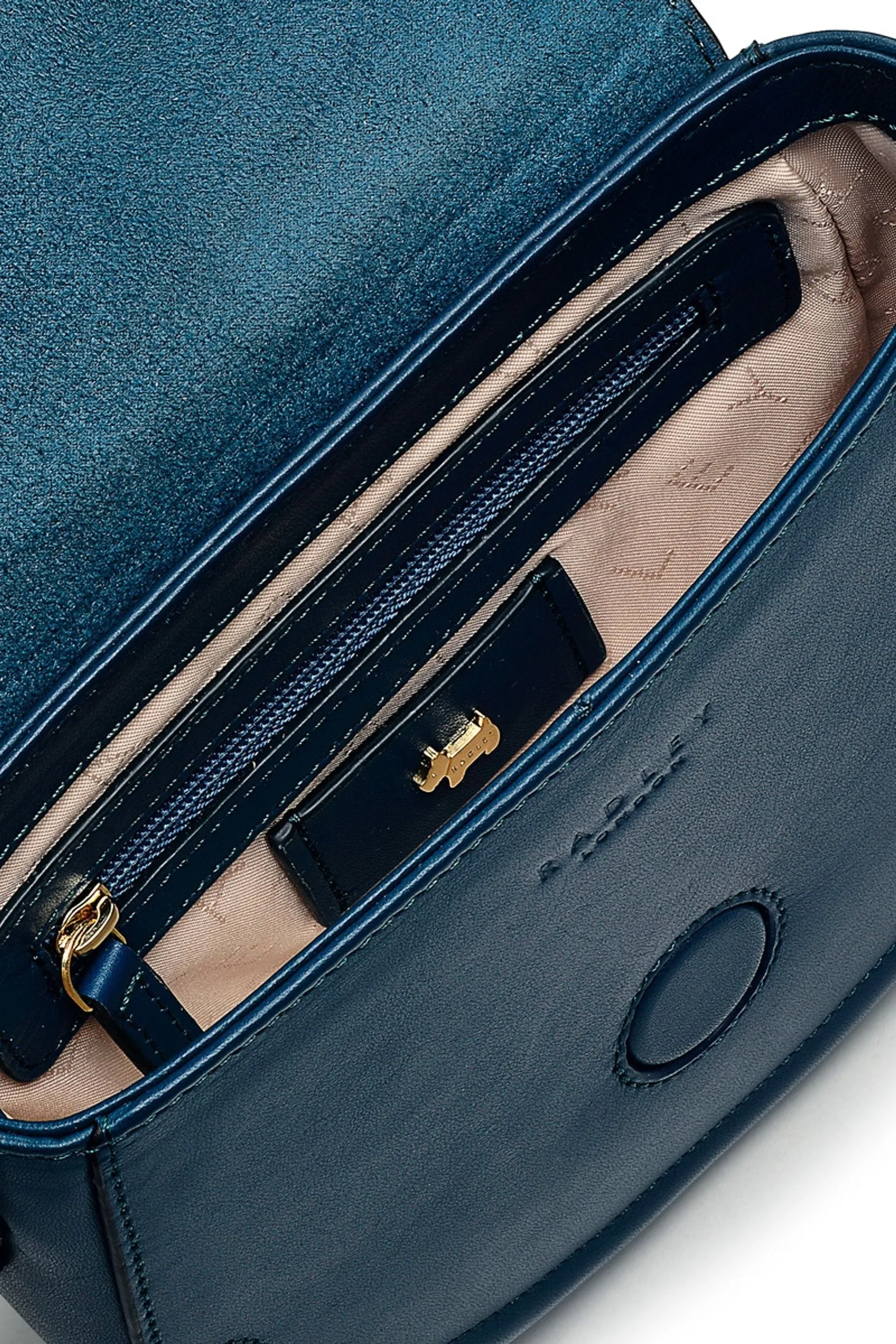 Radley London - Blu - Saddle Street - Borsa a tracolla piccola con patella