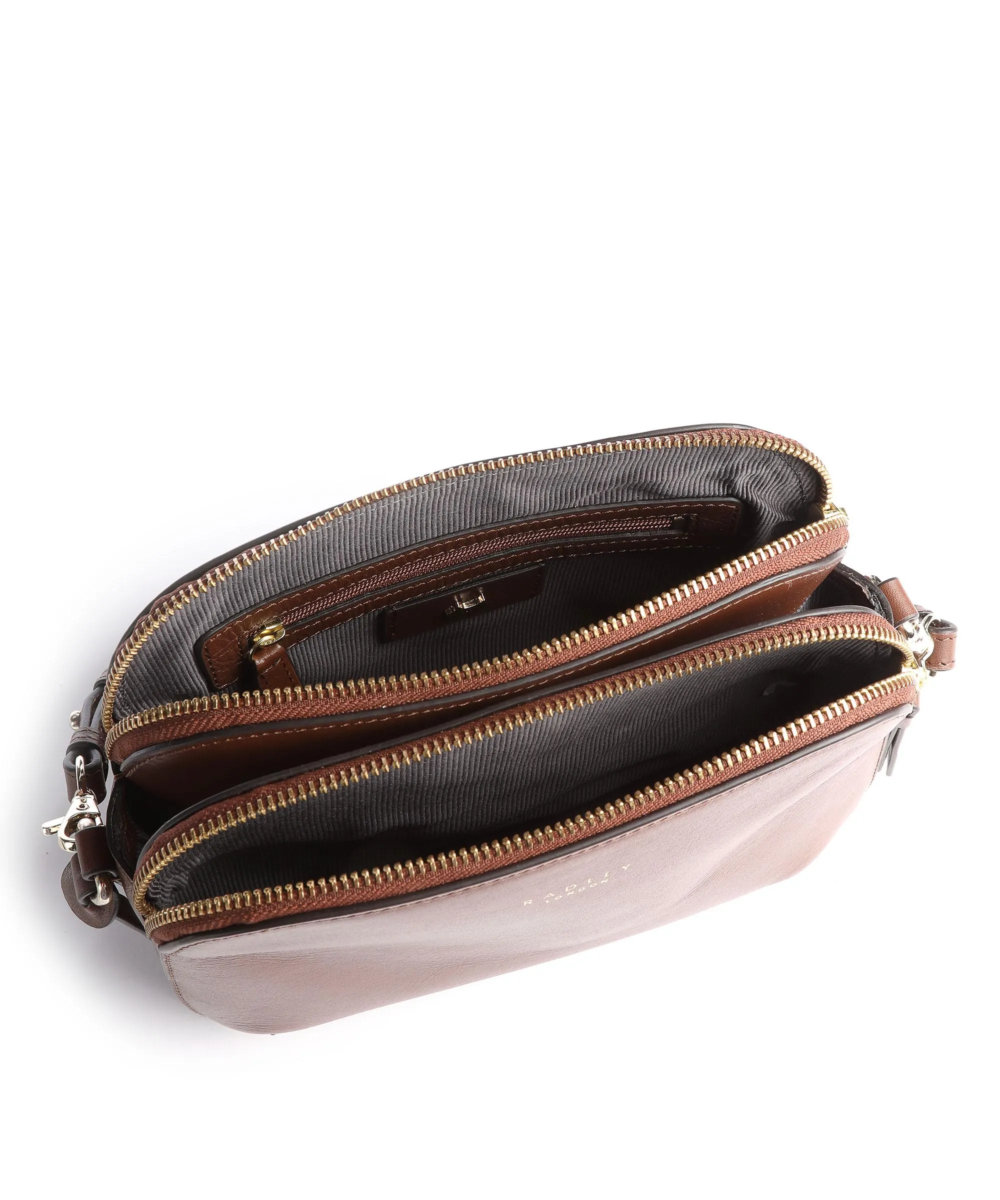  Radley London Dukes Place Borsa a tracolla pelle a grana fine marrone  