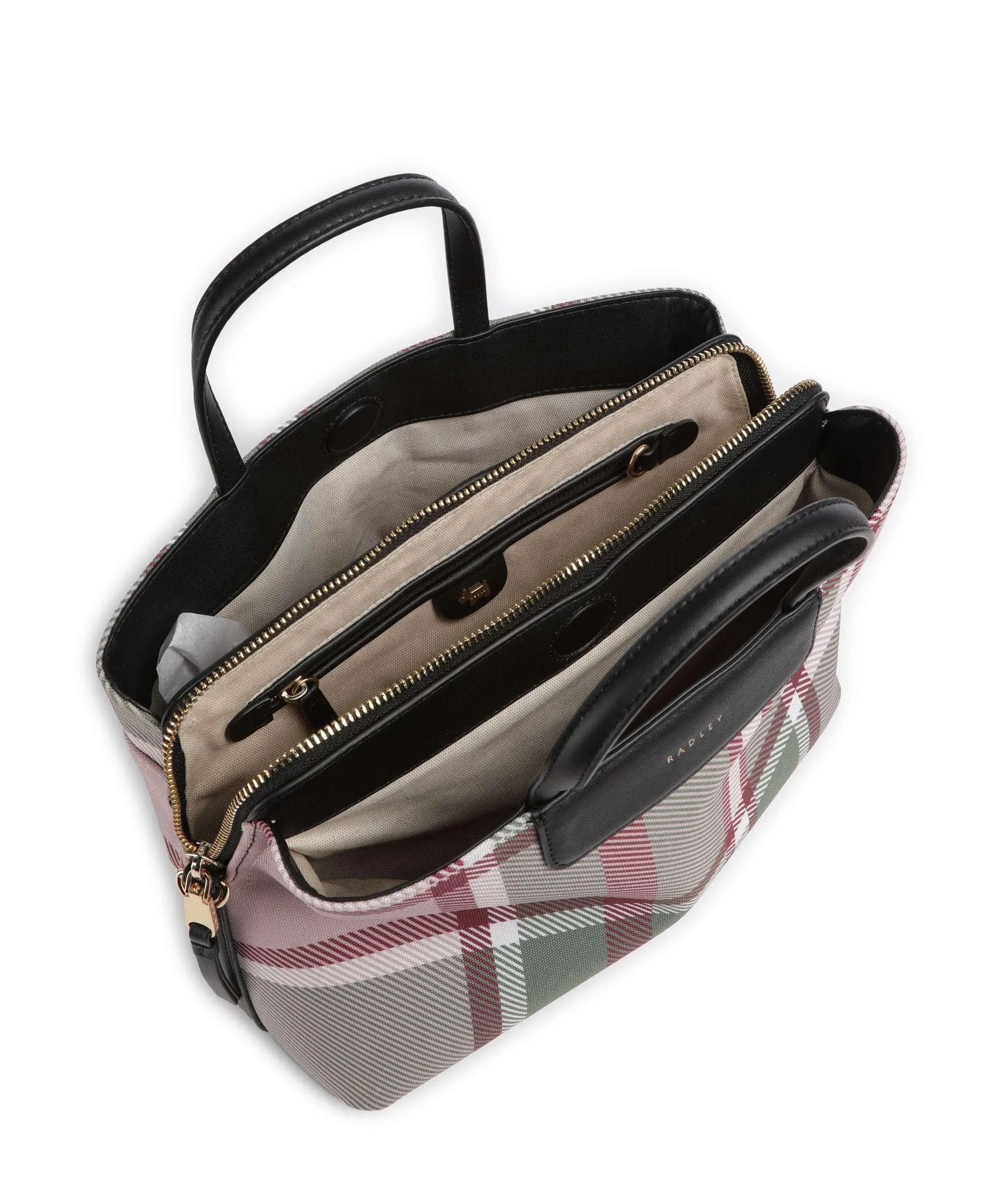  Radley London Manor Gardens Check Borsa a mano tissu multicolore  
