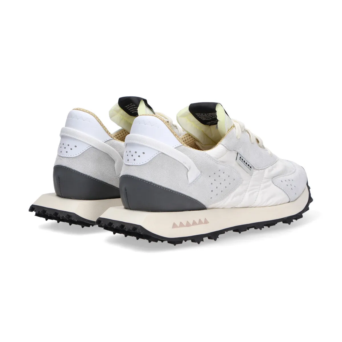 Run Of sneaker Neon camoscio nylon bianco