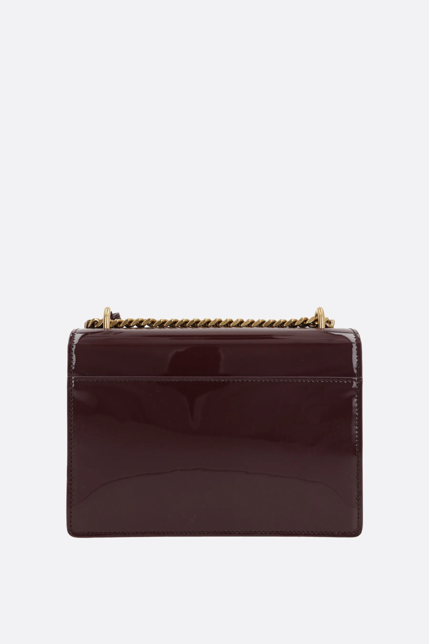 SAINT LAURENT borsa a spalla Sunset small in vernice 