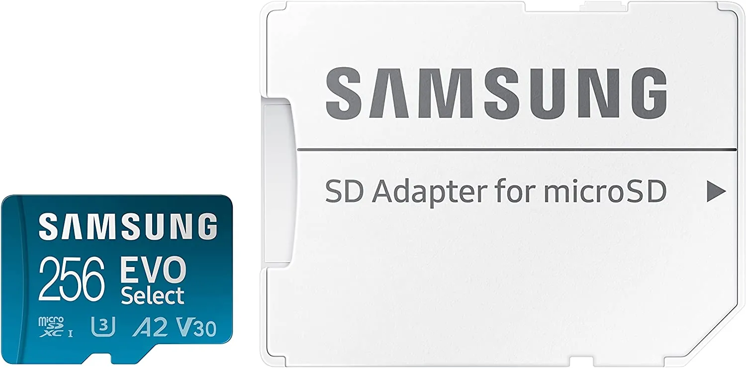 Samsung Memorie Evo Select Scheda Microsd Da 256 Gb, Uhs-I U3, Fino A 130 Mb/S, Blu