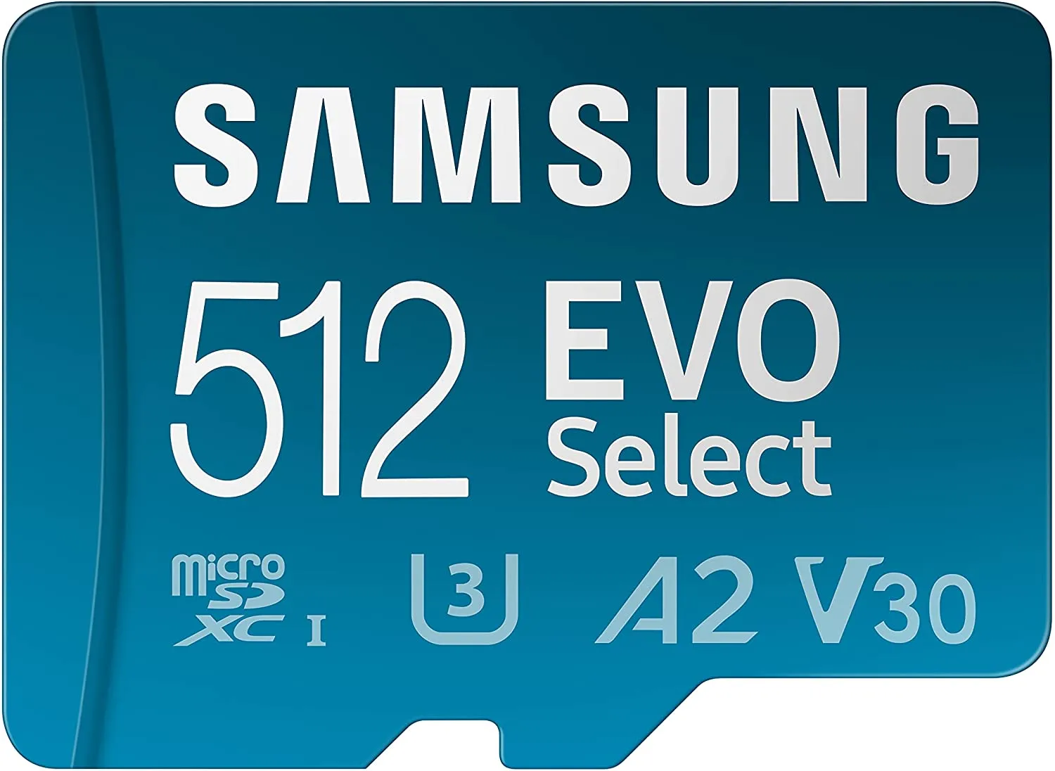 Samsung Memorie Evo Select Scheda Microsd Da 256 Gb, Uhs-I U3, Fino A 130 Mb/S, Blu