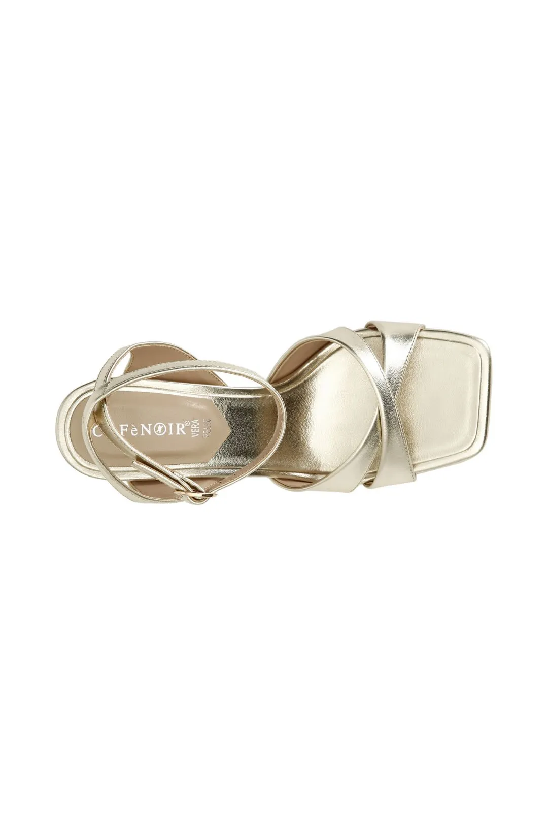 sandali metallizzati platino