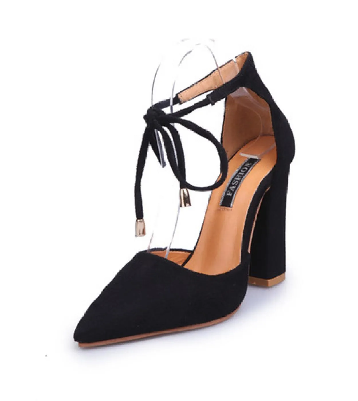 Scarpe con tacco alto da donna Décolleté con lacci a punta quadrata Décolleté con cinturino da sposa Scarpe da donna blu Zapatos