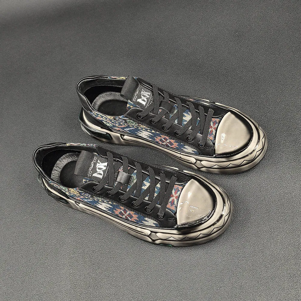 Scarpe da ginnastica casual in tela traspirante da uomo