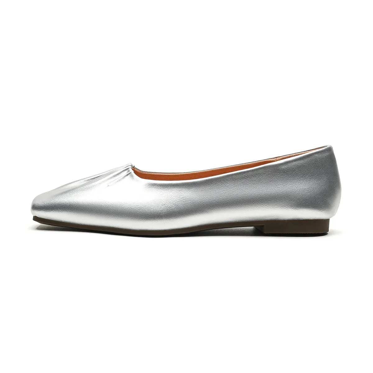 Scarpe morbide da donna con punta quadrata e moda casual