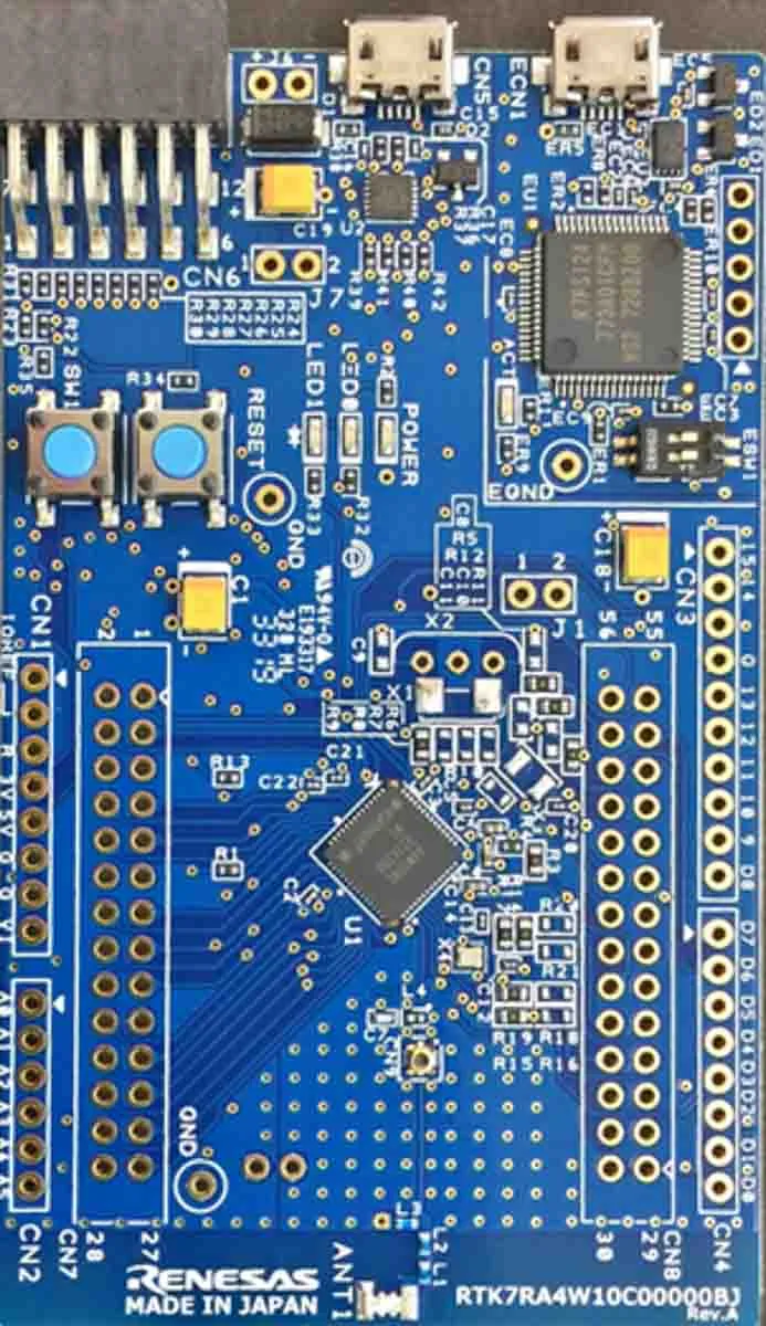 Scheda microcontrollore MCU development kit Renesas Electronics, CPU ARM Cortex M4
