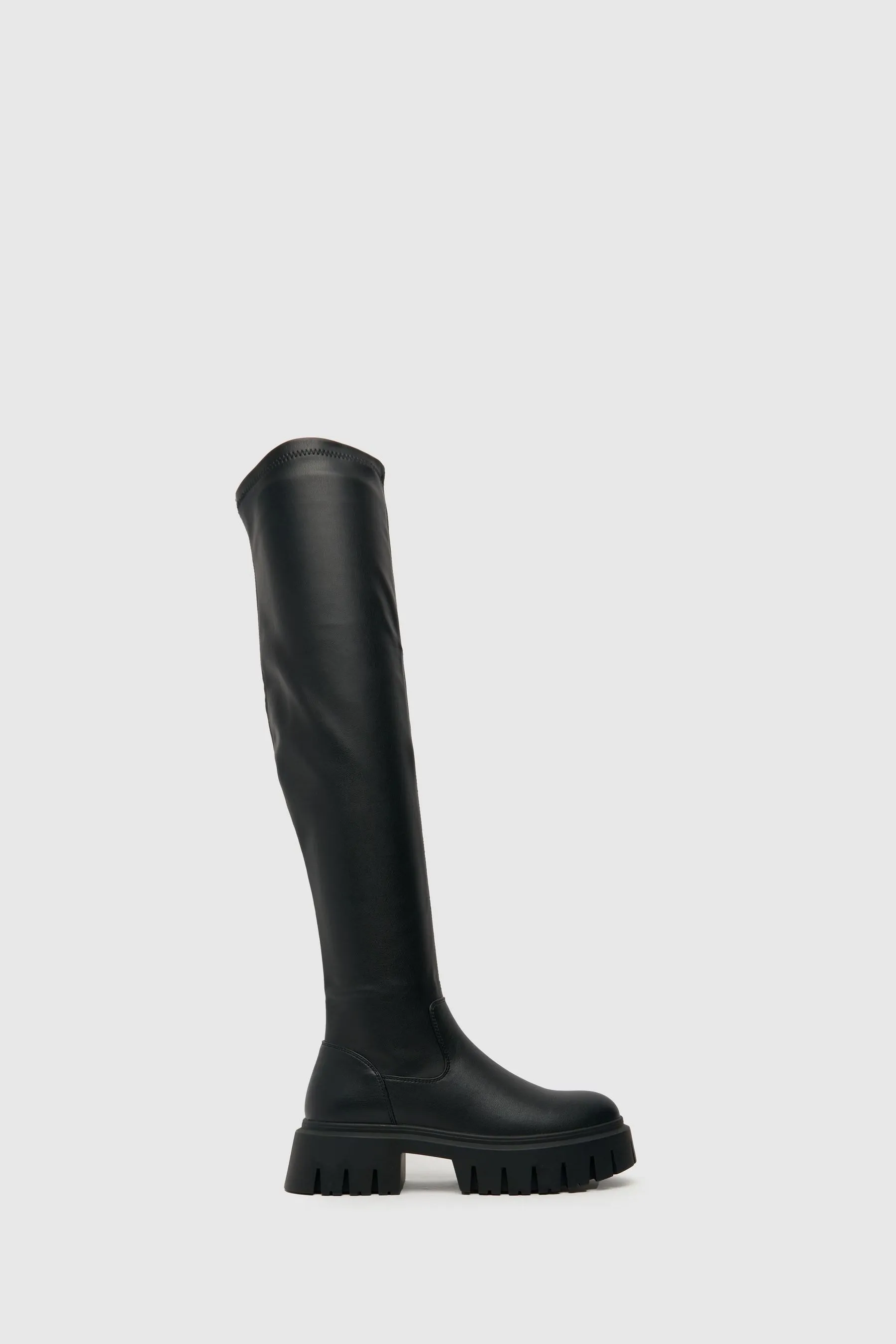Schuh - Danica - Nero elasticizzata al ginocchio - Stivali