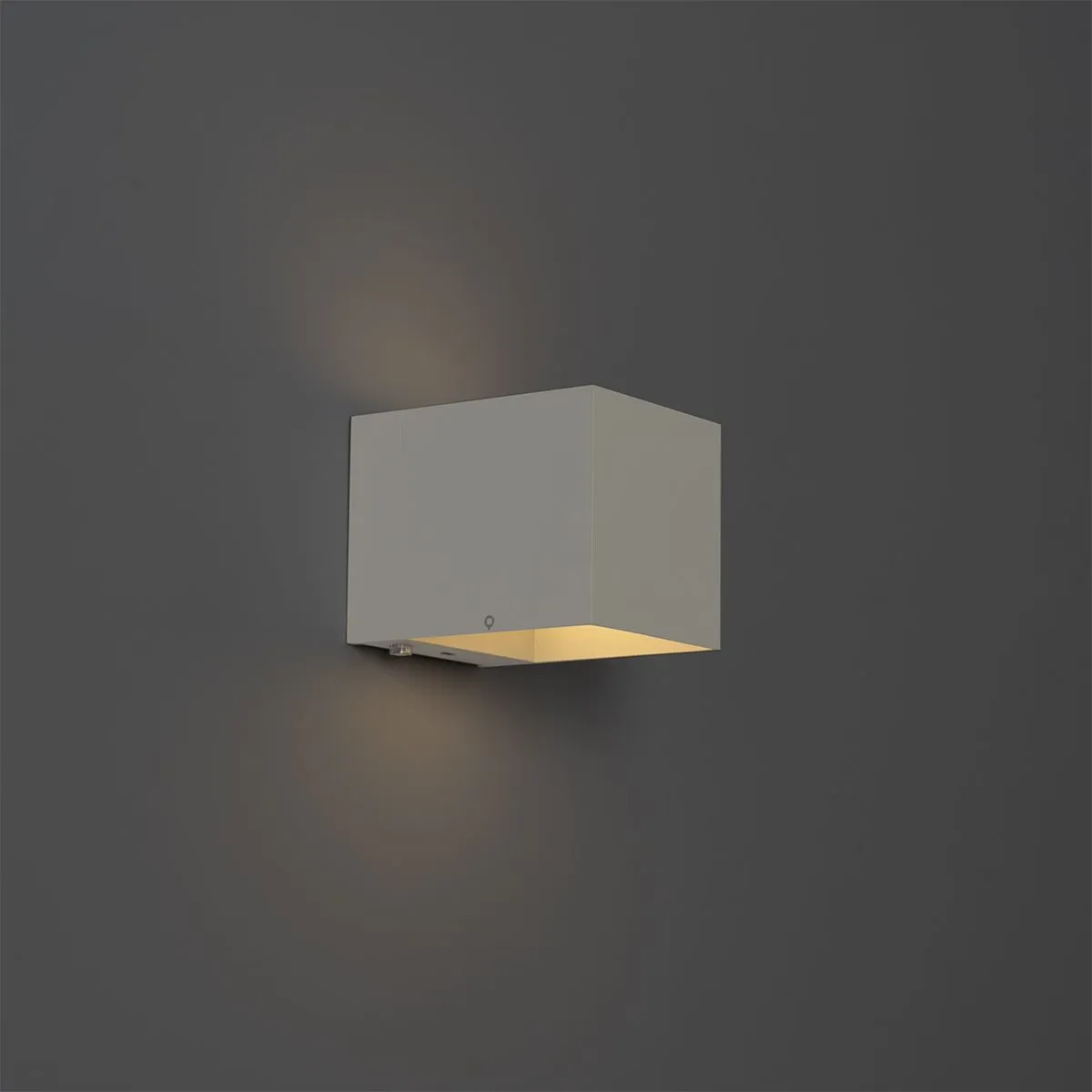 Set di 2 lampade da parete bianche con dimmer ricaricabili - Joris