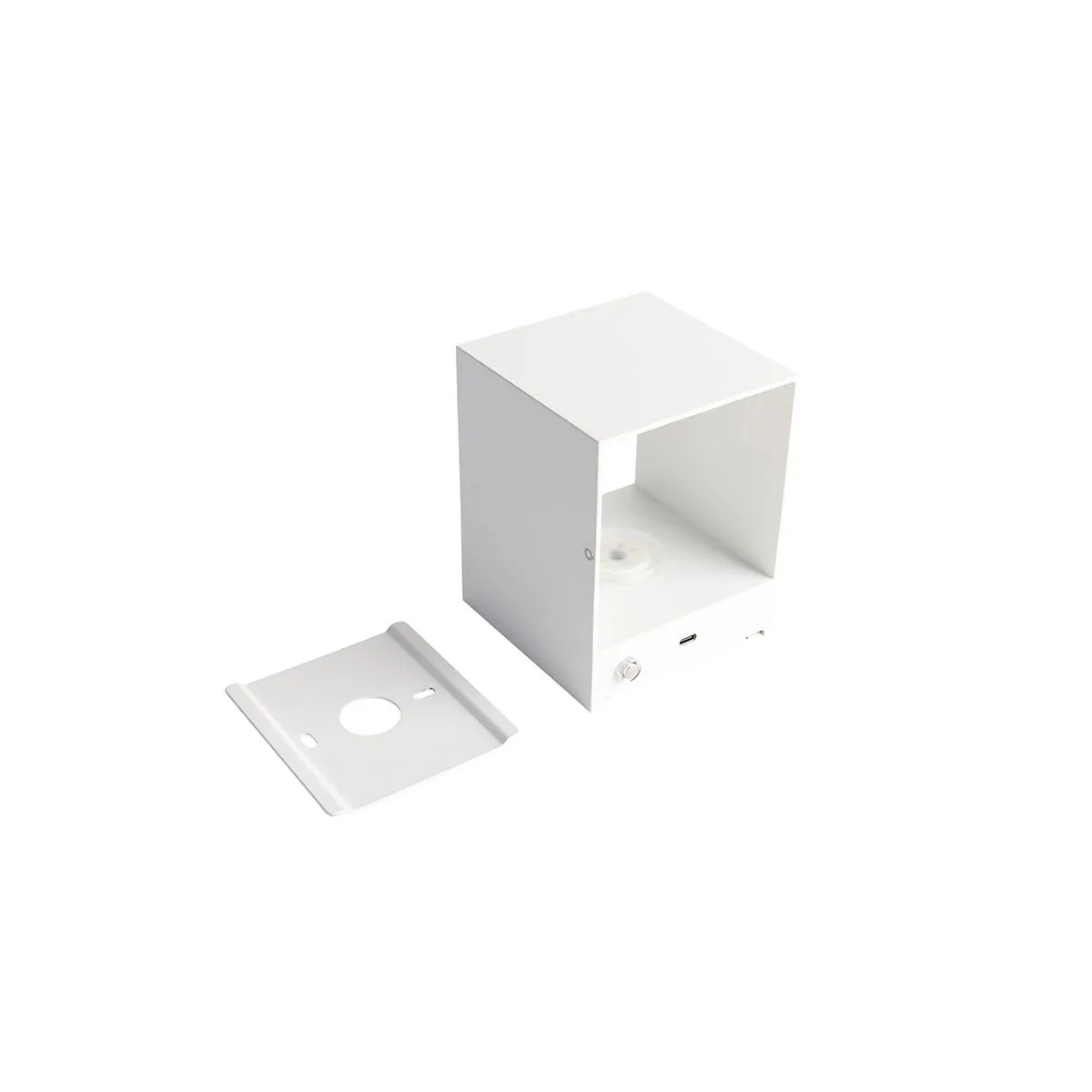 Set di 2 lampade da parete bianche con dimmer ricaricabili - Joris