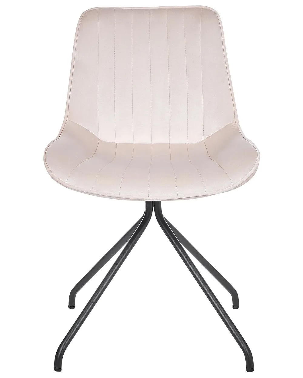 Set di 2 sedie da pranzo NAVASOTA Velluto Beige