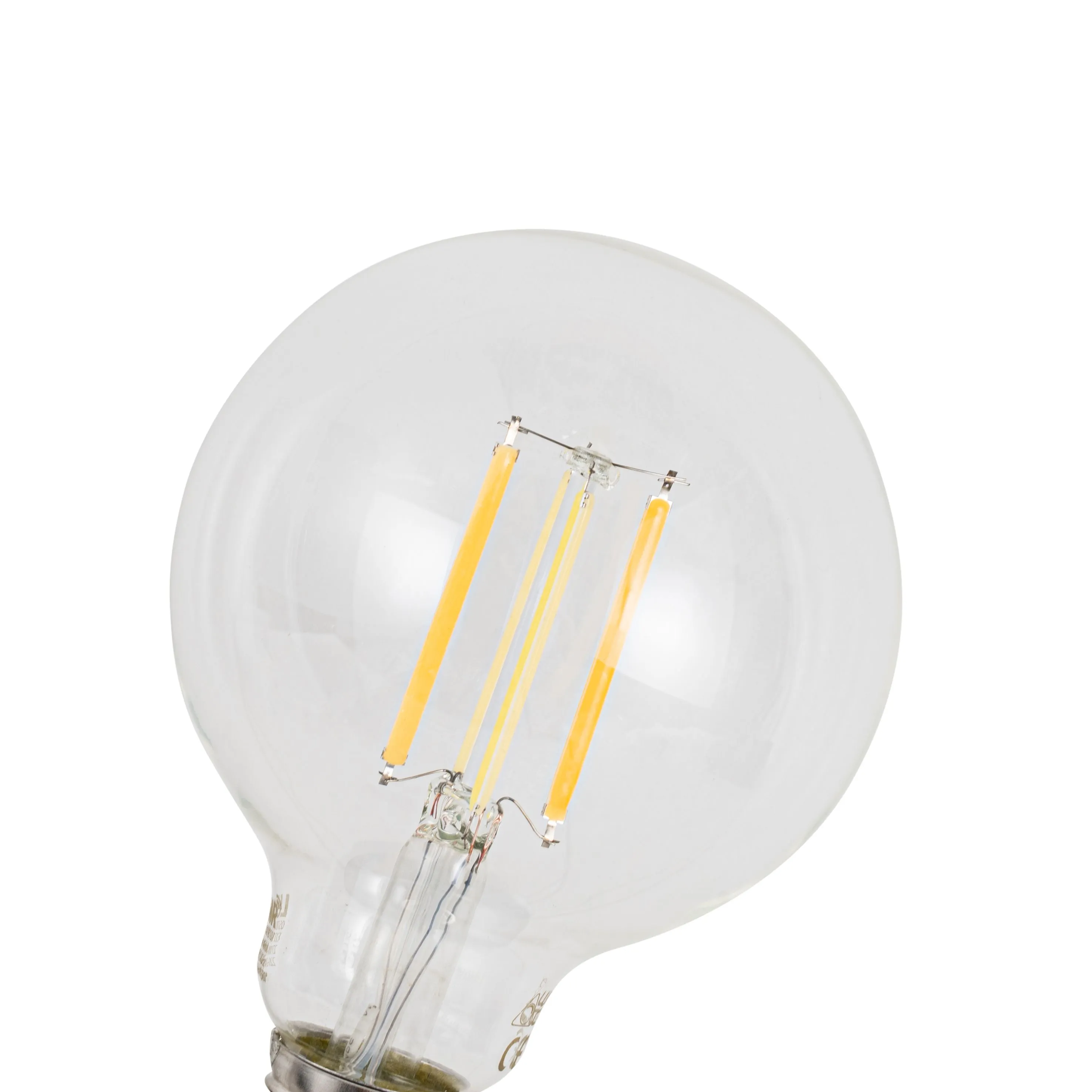 Set di 5 Lampadine LED intelligenti E27 dimmerabili G95 trasparente 7W 806lm 2700-6500K