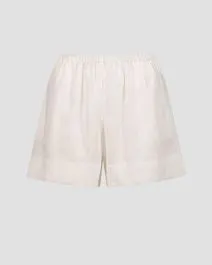 Shorts bianchi di lino da donna Kori