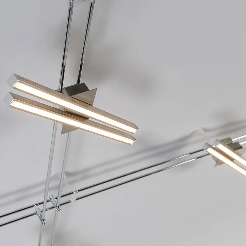 Sistema di cavi JUMBLE 5 a LED acciaio