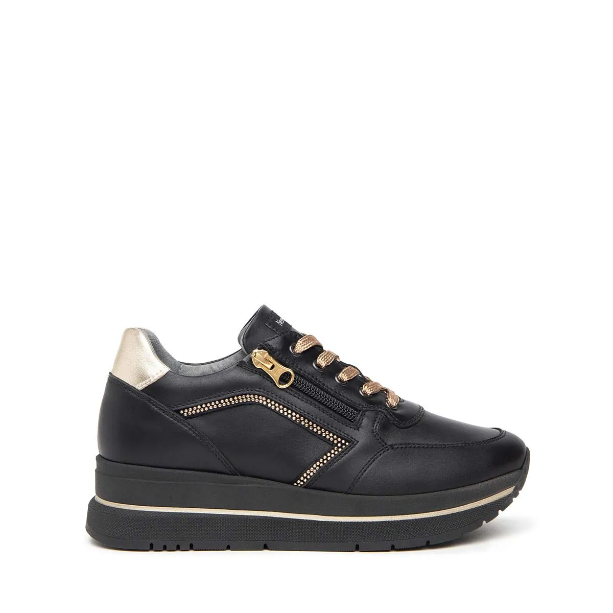   Sneakers Donna in pelle NEROGIARDINI I411555D