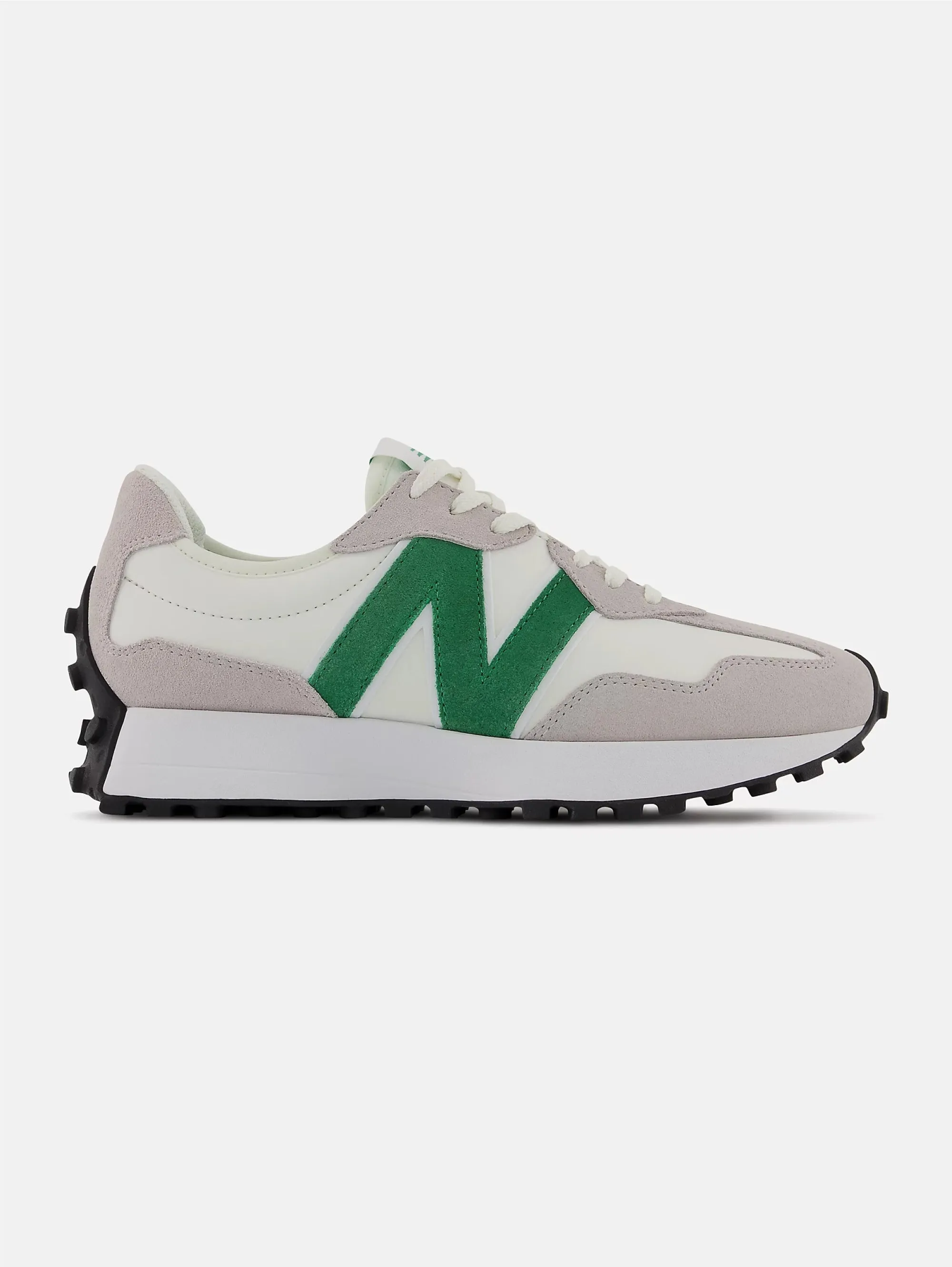 Sneakers in Pelle 327 Grigio/Verde