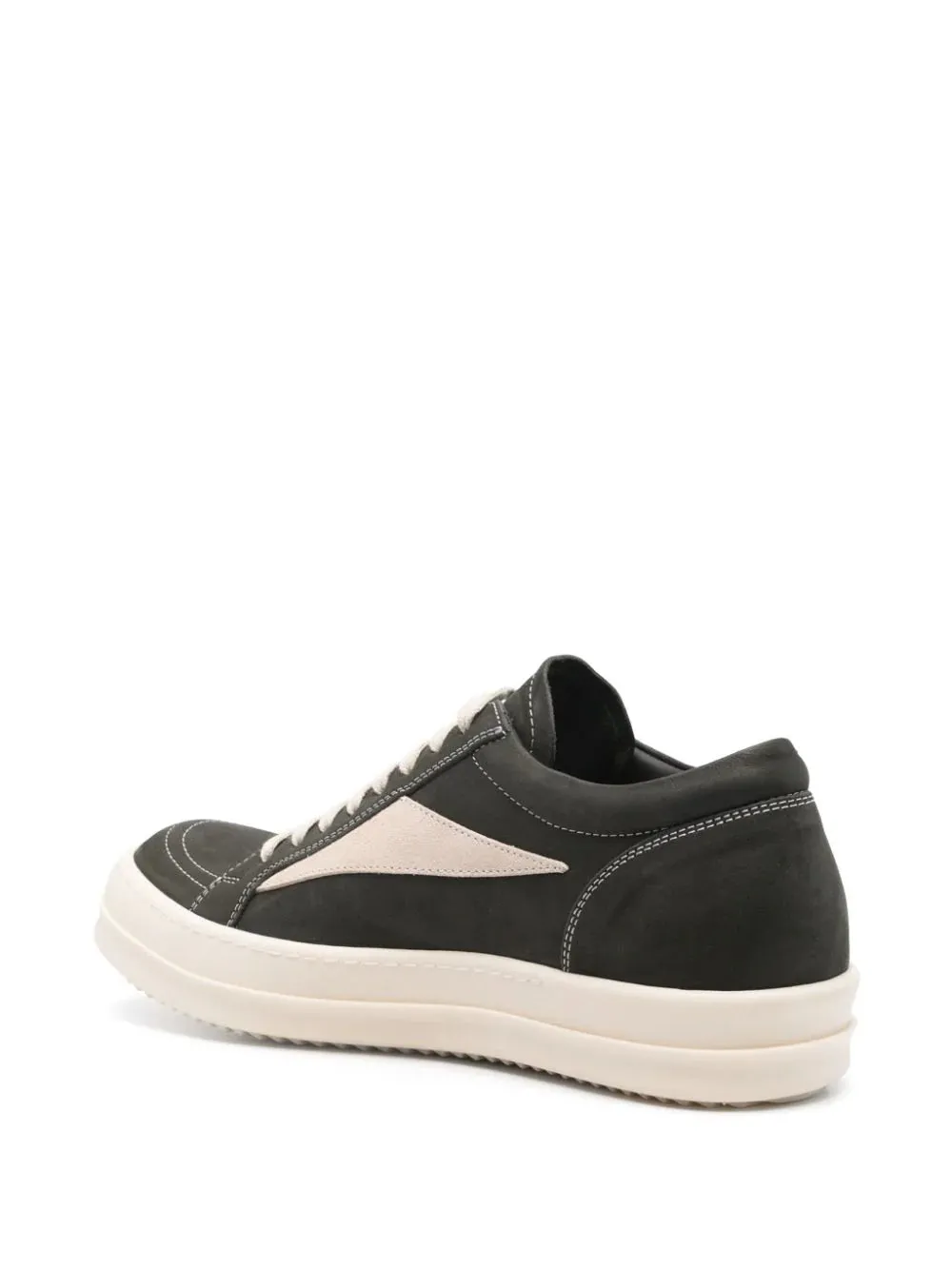 Sneakers vintage in nabuk forest/milk greywolf e suede velour