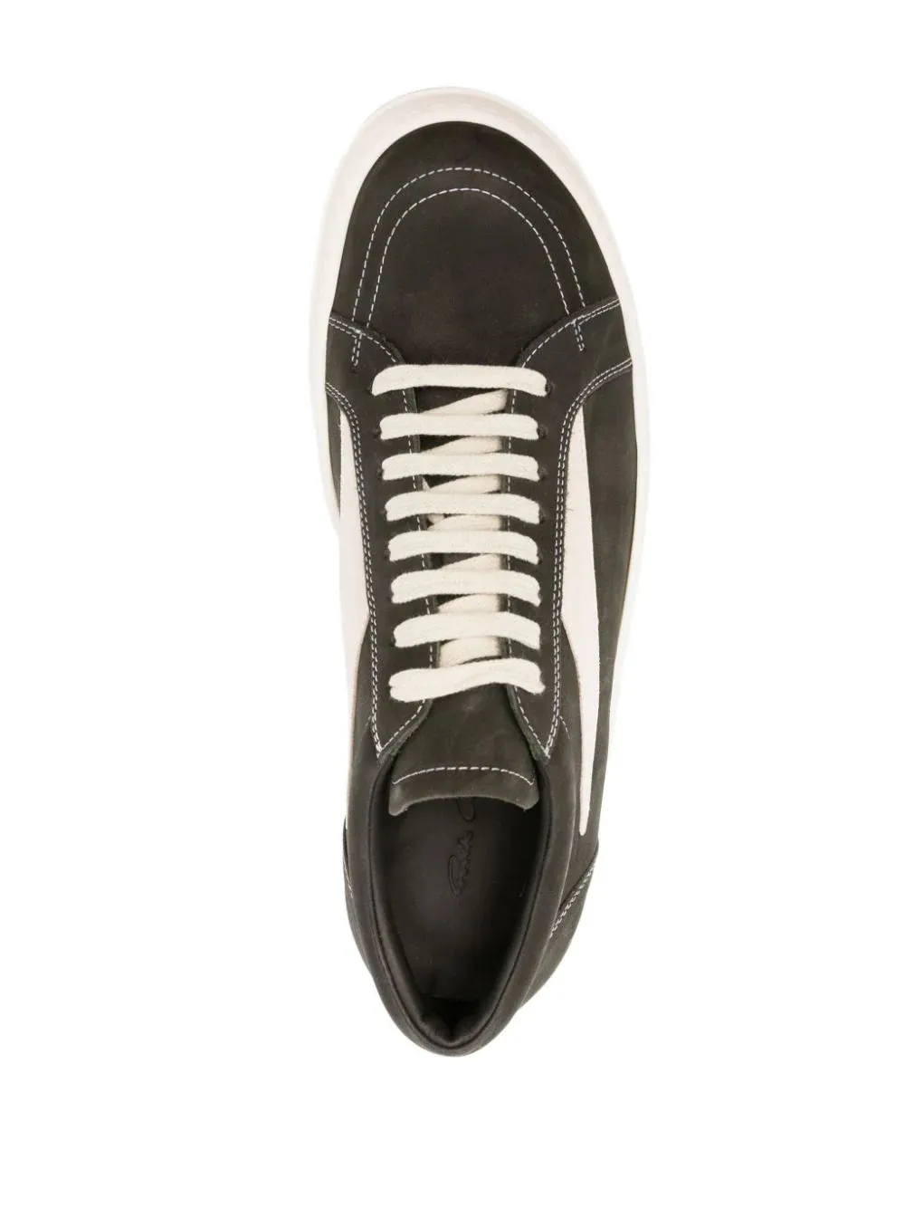 Sneakers vintage in nabuk forest/milk greywolf e suede velour