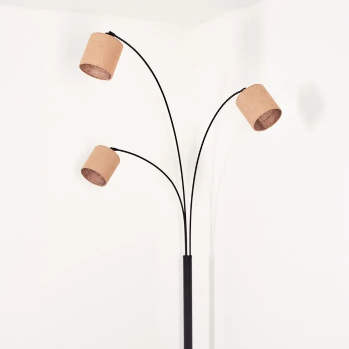 Soungou Lampada da terra Nero, 3-Luci