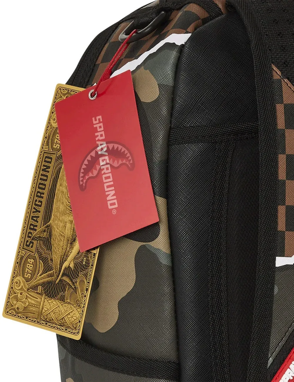 Sprayground     ZAINO TEAR IT UP CAMO BACKPACK Marrone