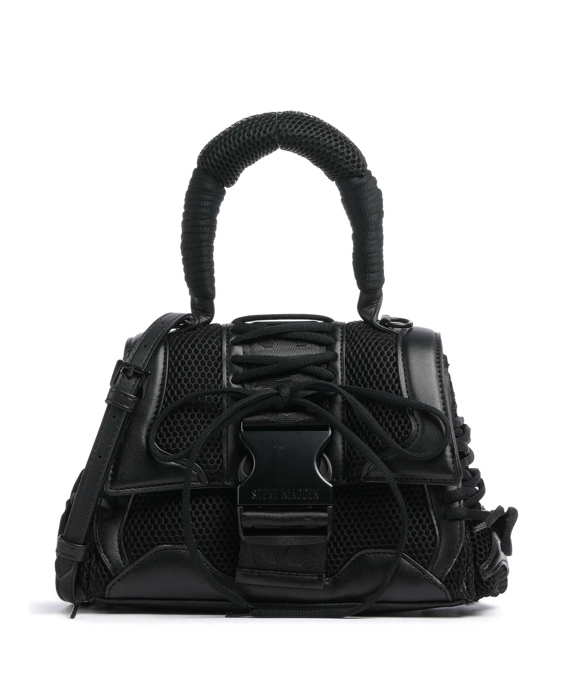  Steve Madden BDIEGO Borsa a mano pelle sintetica, poliestere riciclato nero  