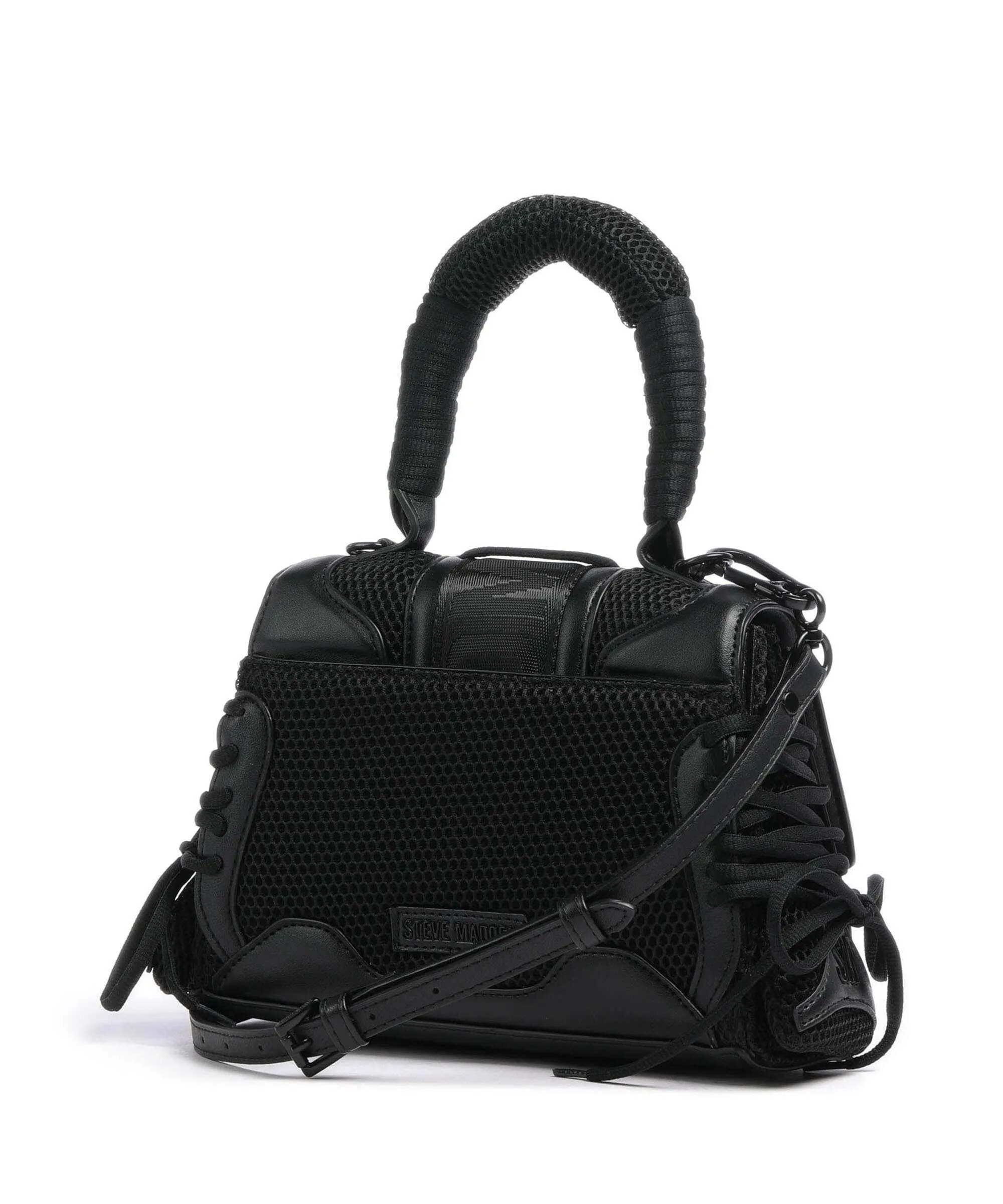  Steve Madden BDIEGO Borsa a mano pelle sintetica, poliestere riciclato nero  