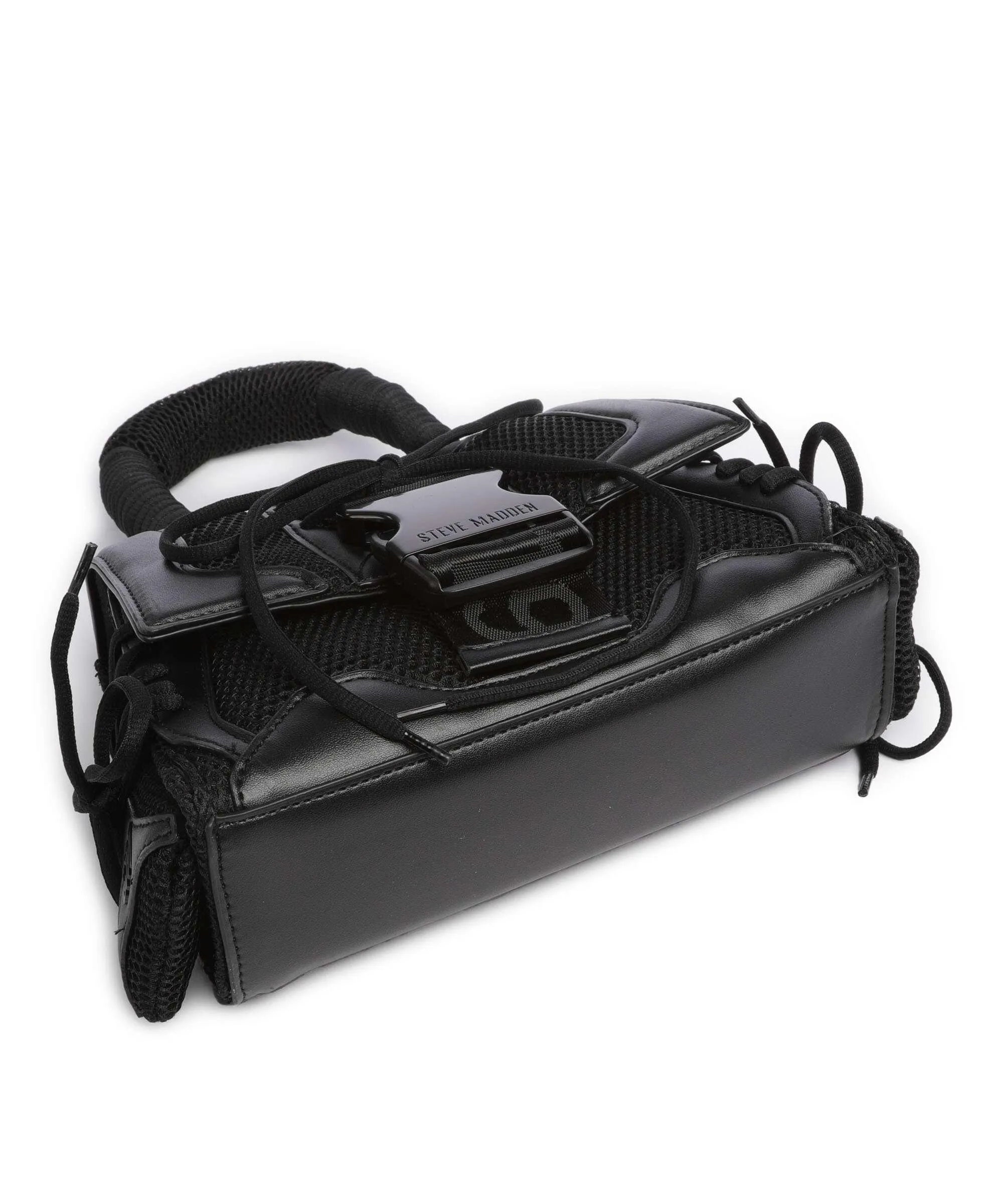  Steve Madden BDIEGO Borsa a mano pelle sintetica, poliestere riciclato nero  