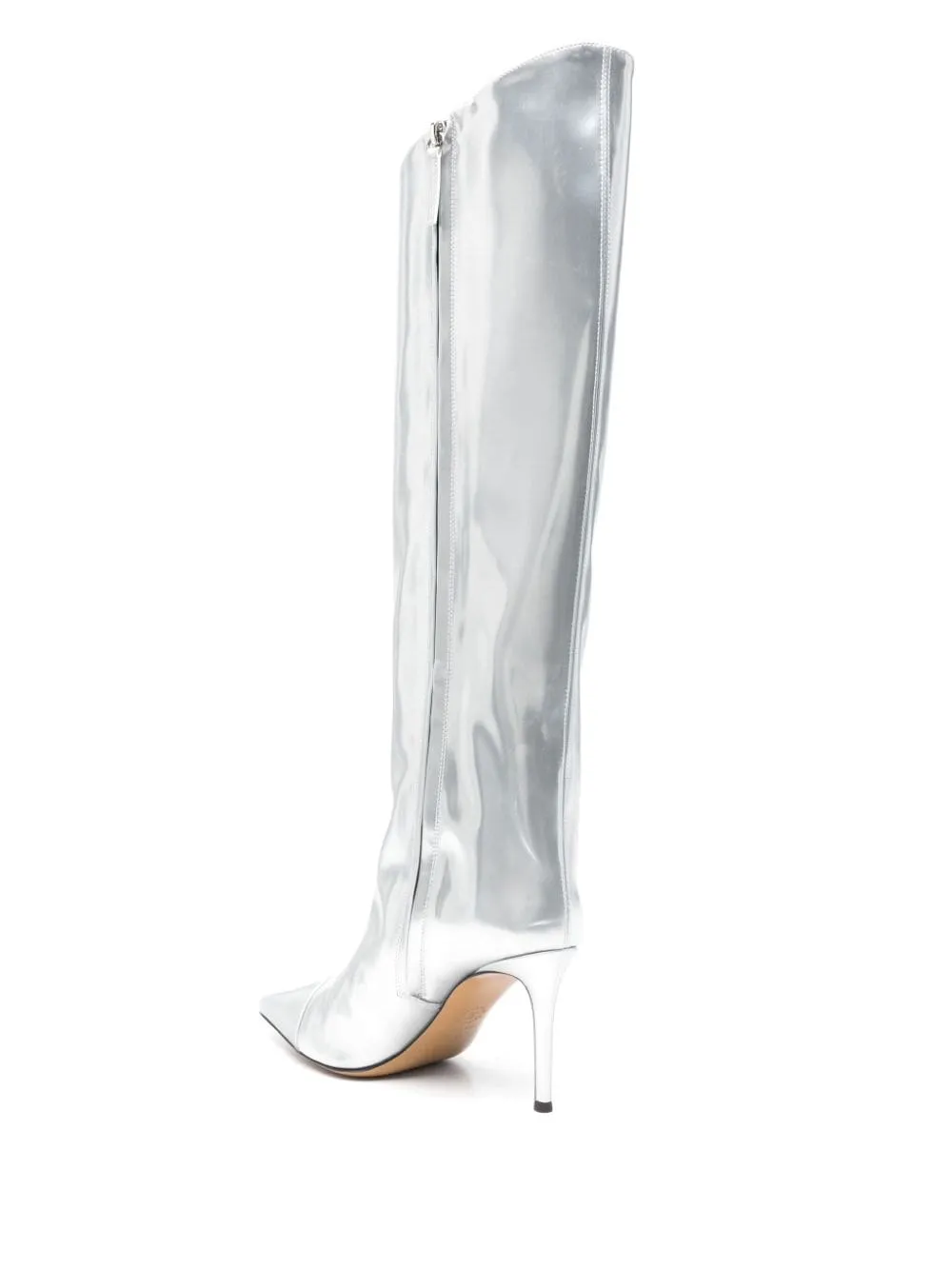 Stivali al ginocchio 90mm in argento - donna