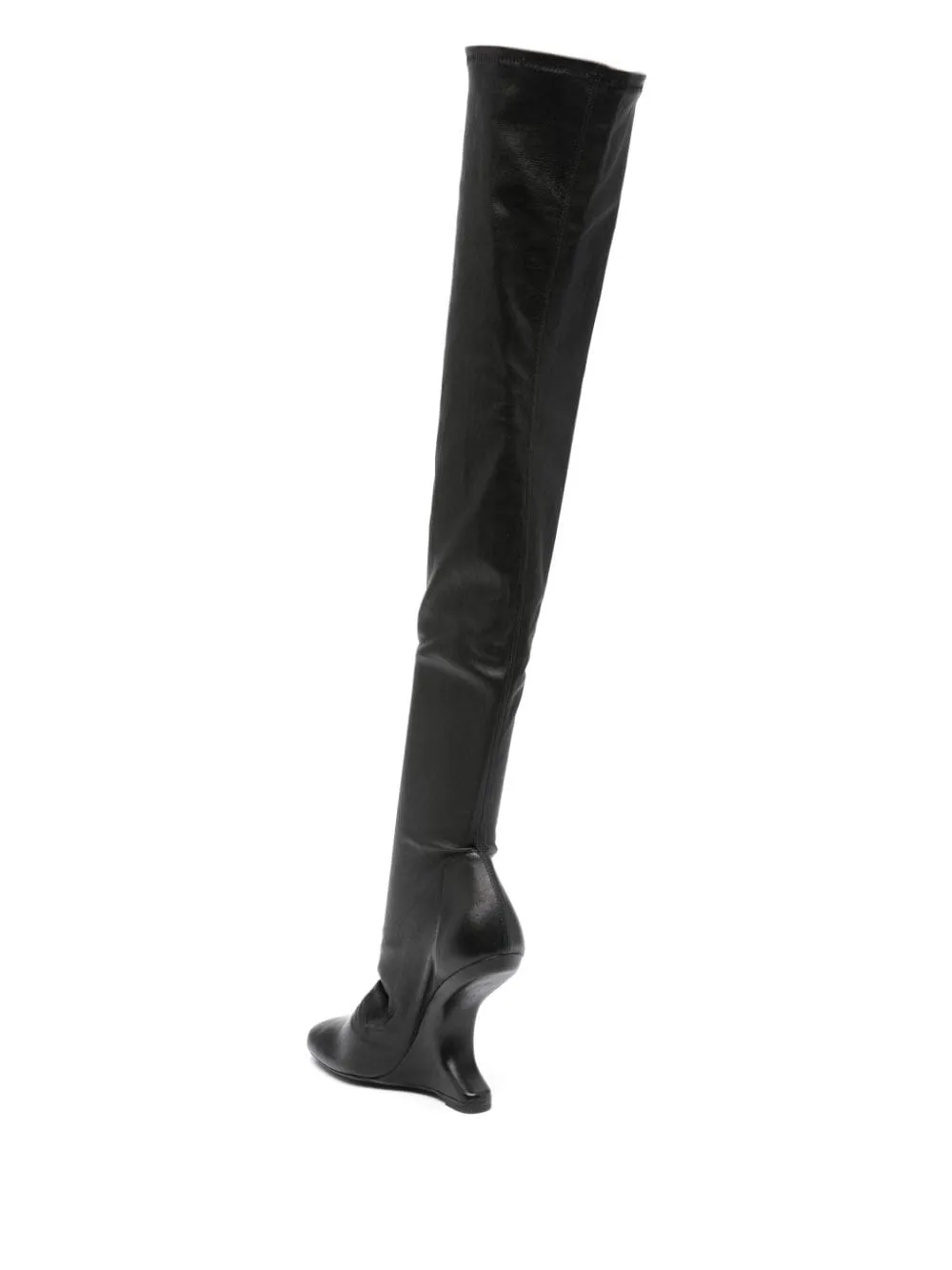 Stivali Cantilever 120mm Rick owens lilies in nero - donna