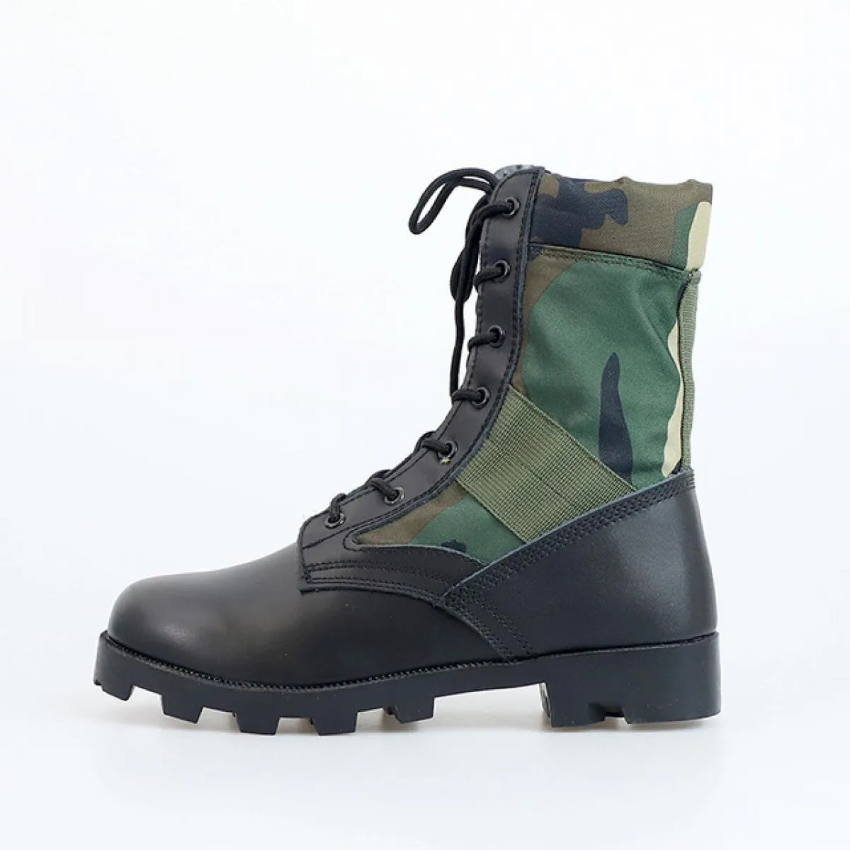 Stivali da deserto mimetici da uomo Stivali da combattimento da trekking primavera autunno Scarpe da ginnastica stringate con pu