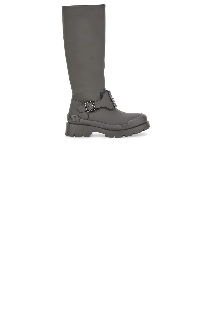 Stivali Grigi con Suola Chunky Gavi 810