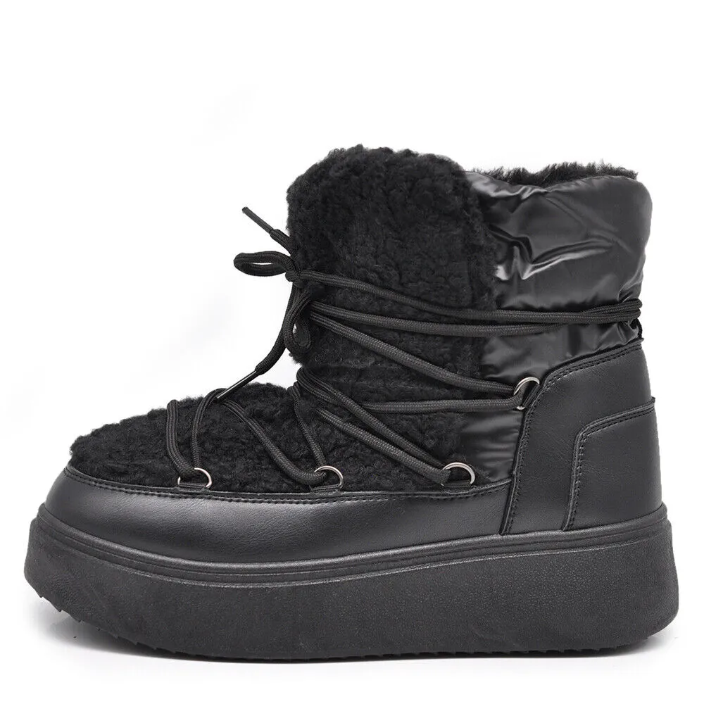 Stivali Mammut Camoscio Pelosi Pelliccia Pelo Montone da Donna Doposci 700-10