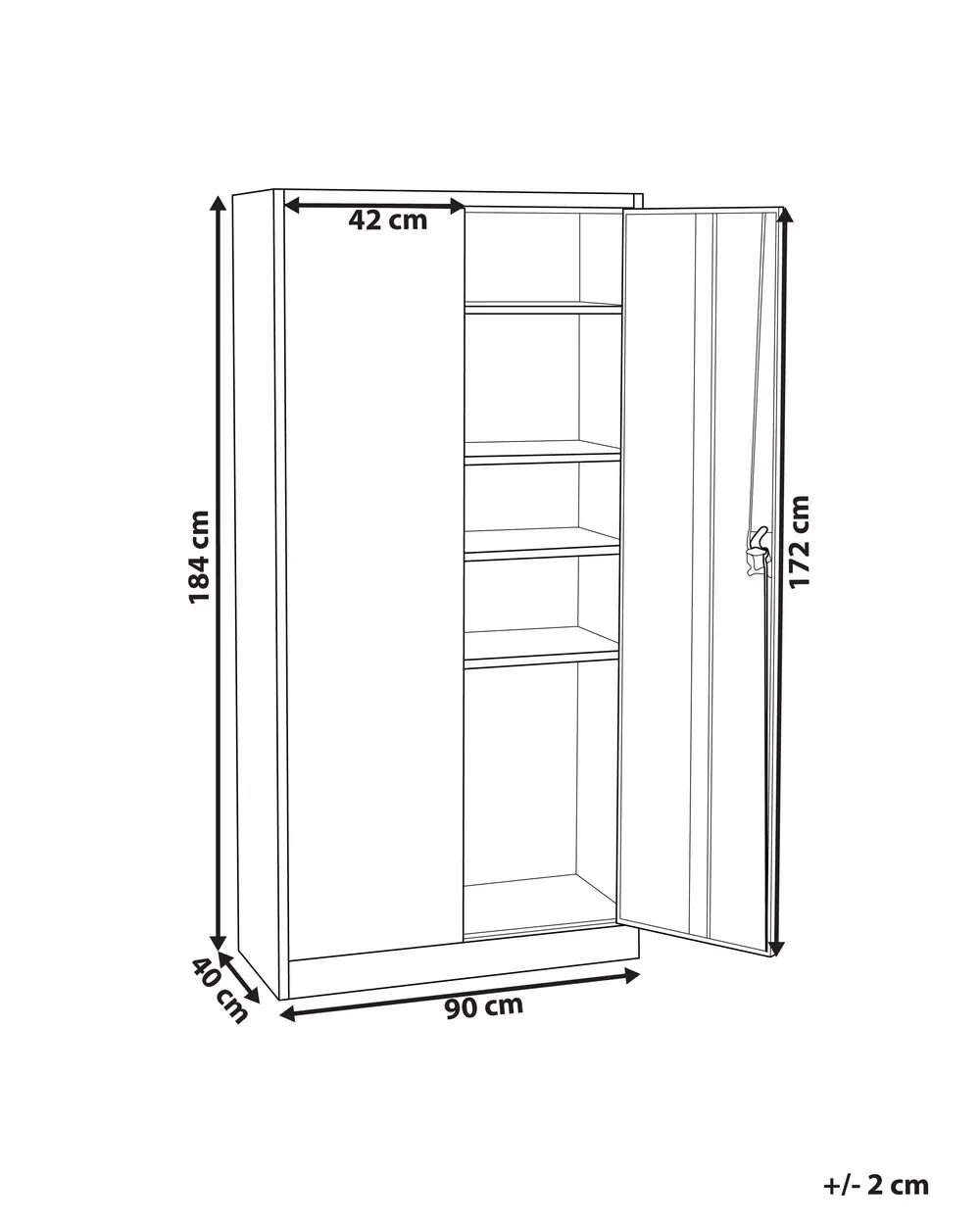 Storage Unit FELDSPAR Metal White